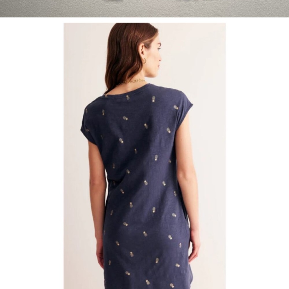Boden Navy Dress/Pineapple Print